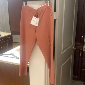 Theory trecca 2 pink russet pants size 12 NWT